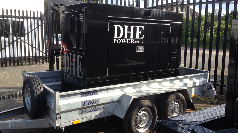 Cambridgeshire Stage Hire 60KVA Ultra Silent Road Towable Diesel Generator